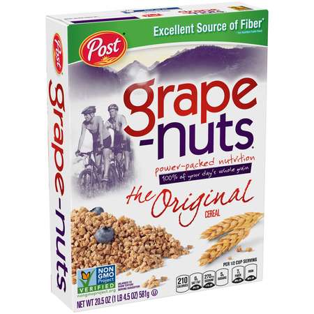 POST Post Grape-Nuts Whole Grain Cereal Box 20.5 oz., PK12 88418